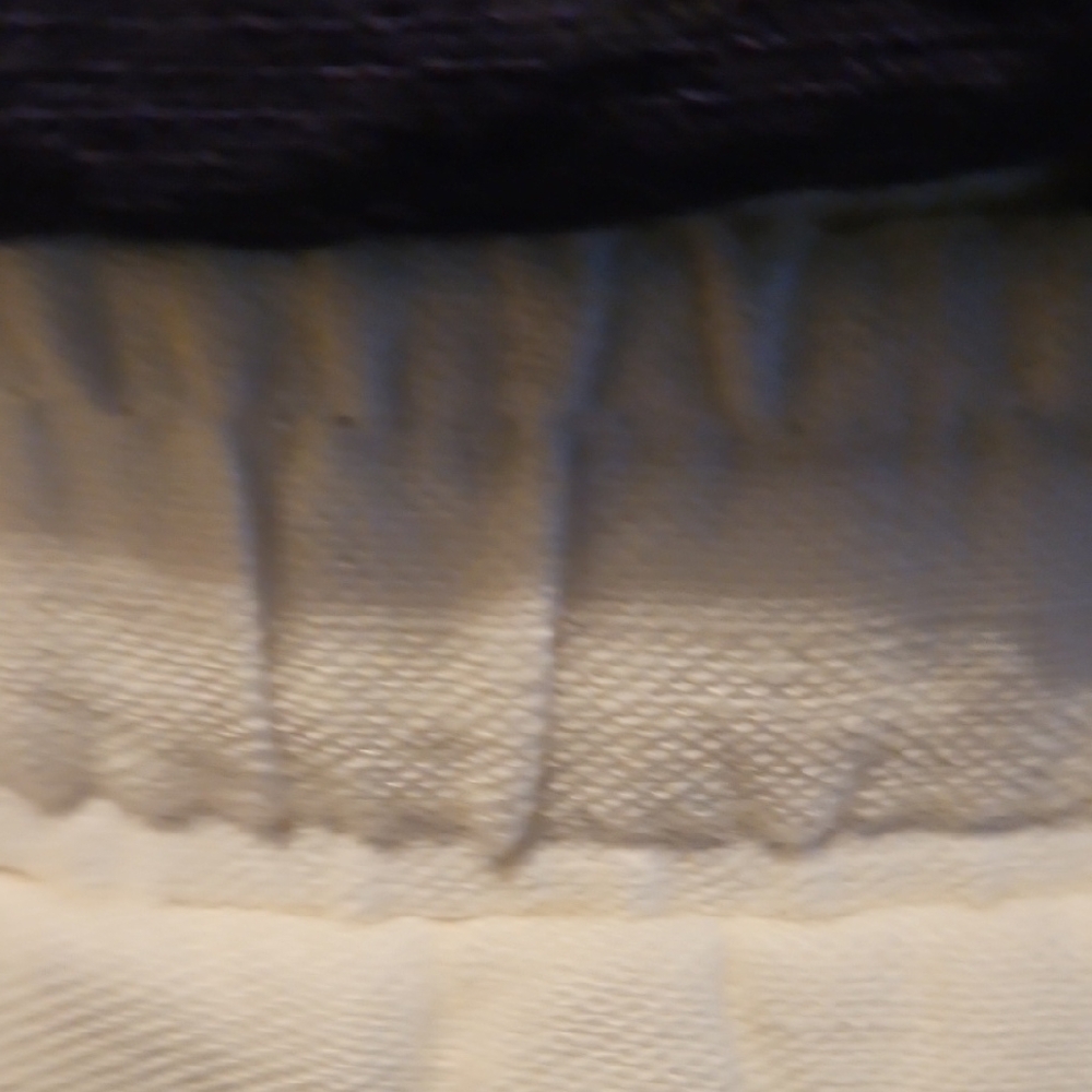 MAX STUDIO Border Print Linen Blend Pants In Ivory sz Large - Picture 6 of 9